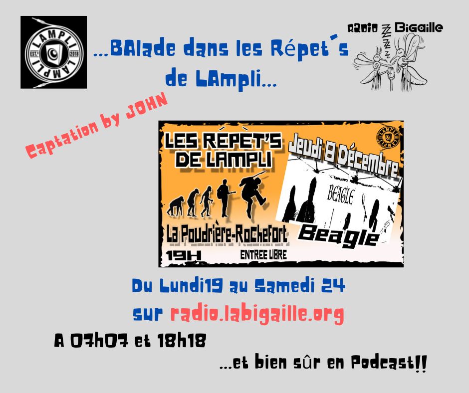 Balade dans les Répet’s de LAmpli …